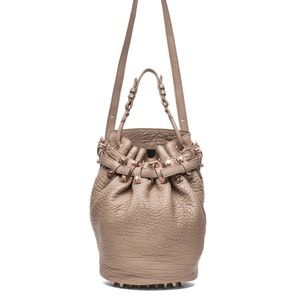 Alexander wang bucket bag w/rose gold hardware